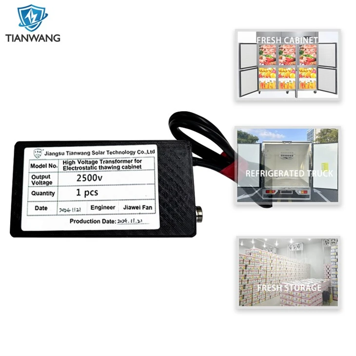 High Voltage Electrostatic Transformer Defrosting Rau Thawing Txee thiab Khoom Noj Khoom Noj